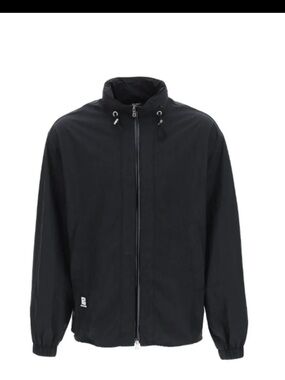 Balmain Men's Black Zipper Windbreaker Jacket size 50 | US Size 40 | Large